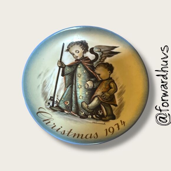 1974 Schmid “The Guardian Angel” Christmas Plate – Sister Hummel – No Box - Picture 5 of 7